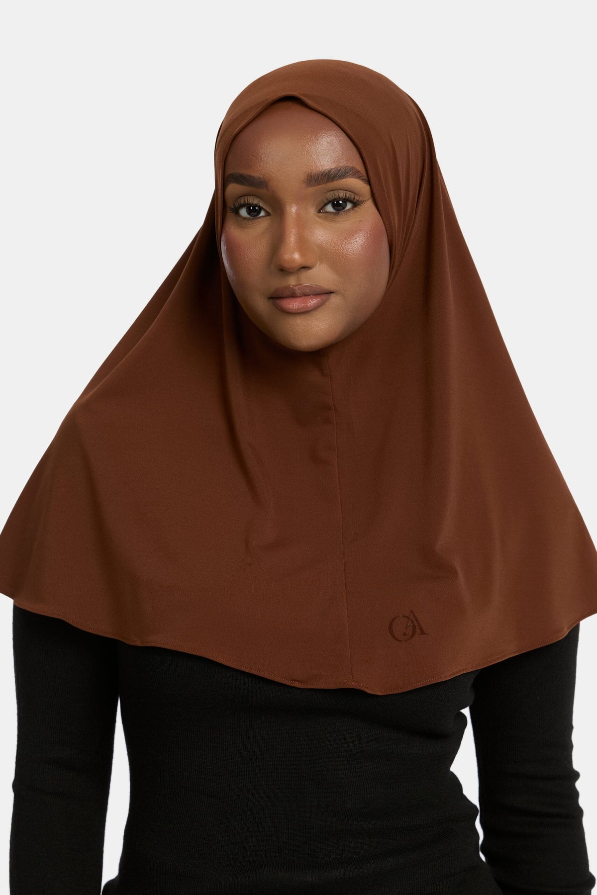 Premium jersey hijab Dark Brown