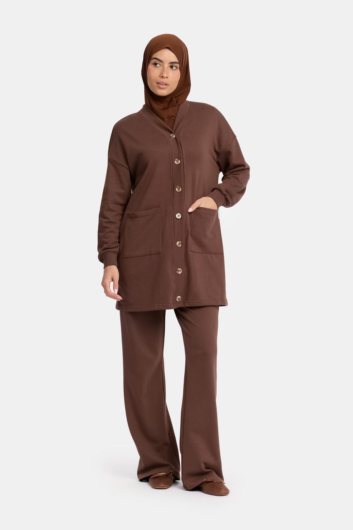 Sweater cozy set Dark Chocolate