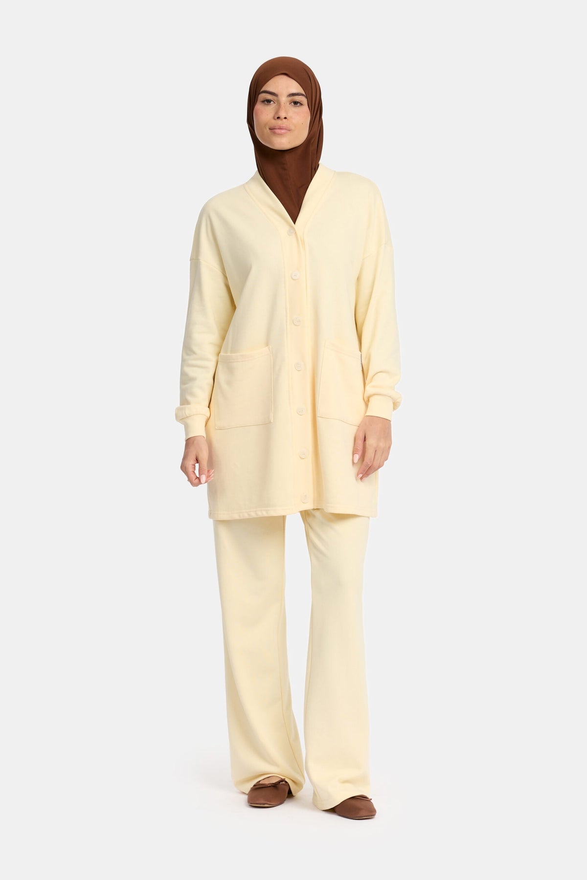 Sweater cozy set Butter Yellow