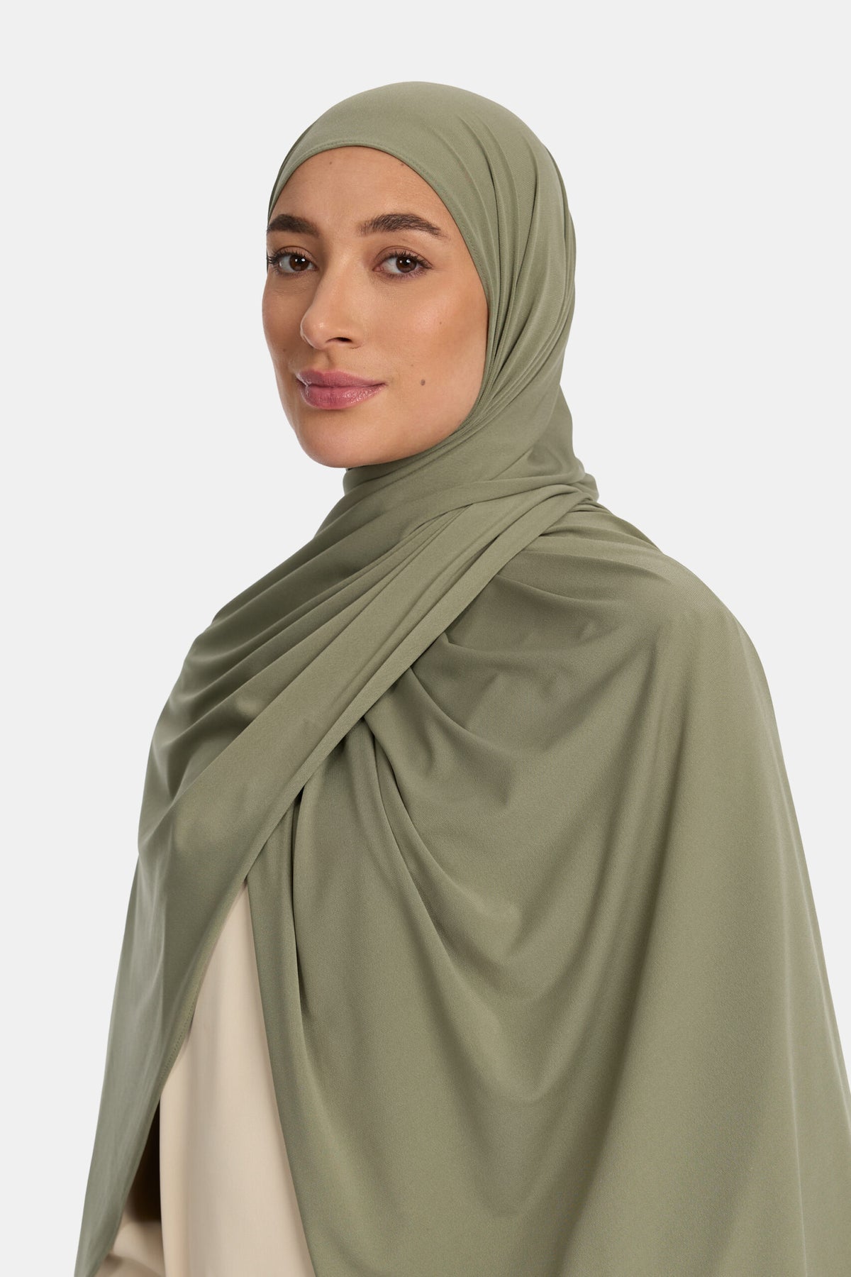 Premium jersey scarf Dark Sage