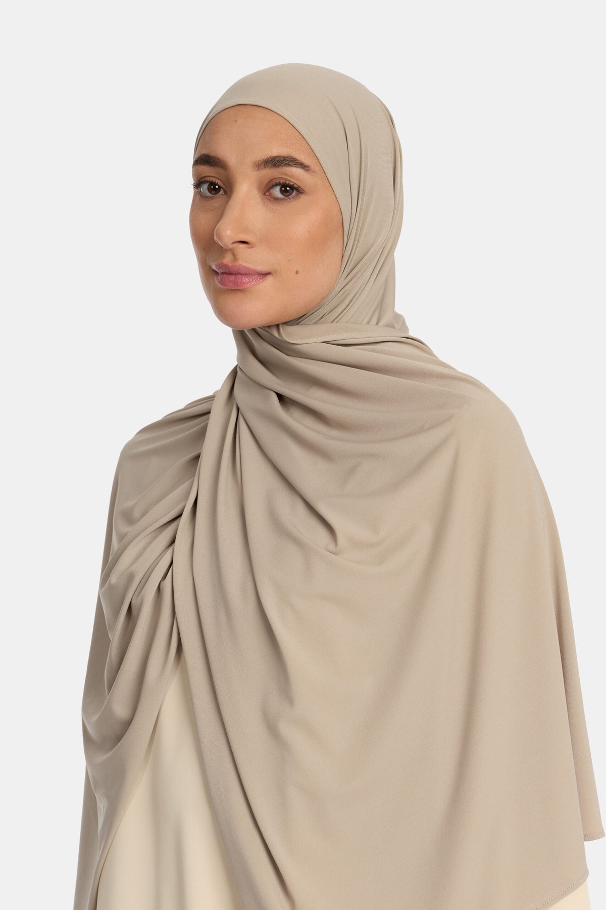 Premium jersey scarf Clay