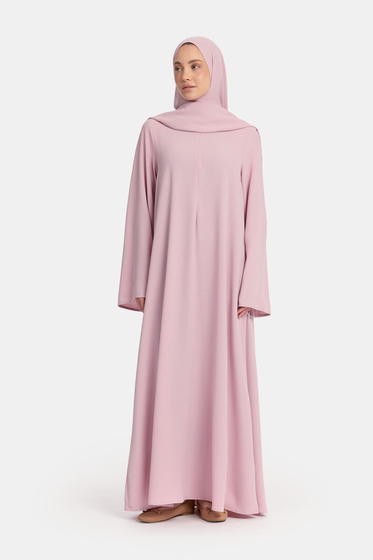 Lightweight stretch abaya Burnished Lilac
