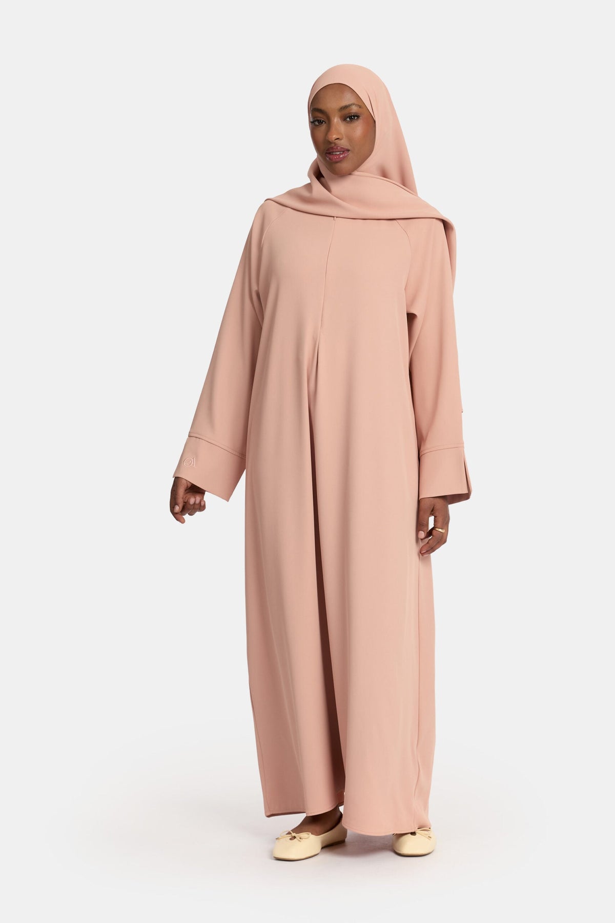 Oversized abaya Soft Peach