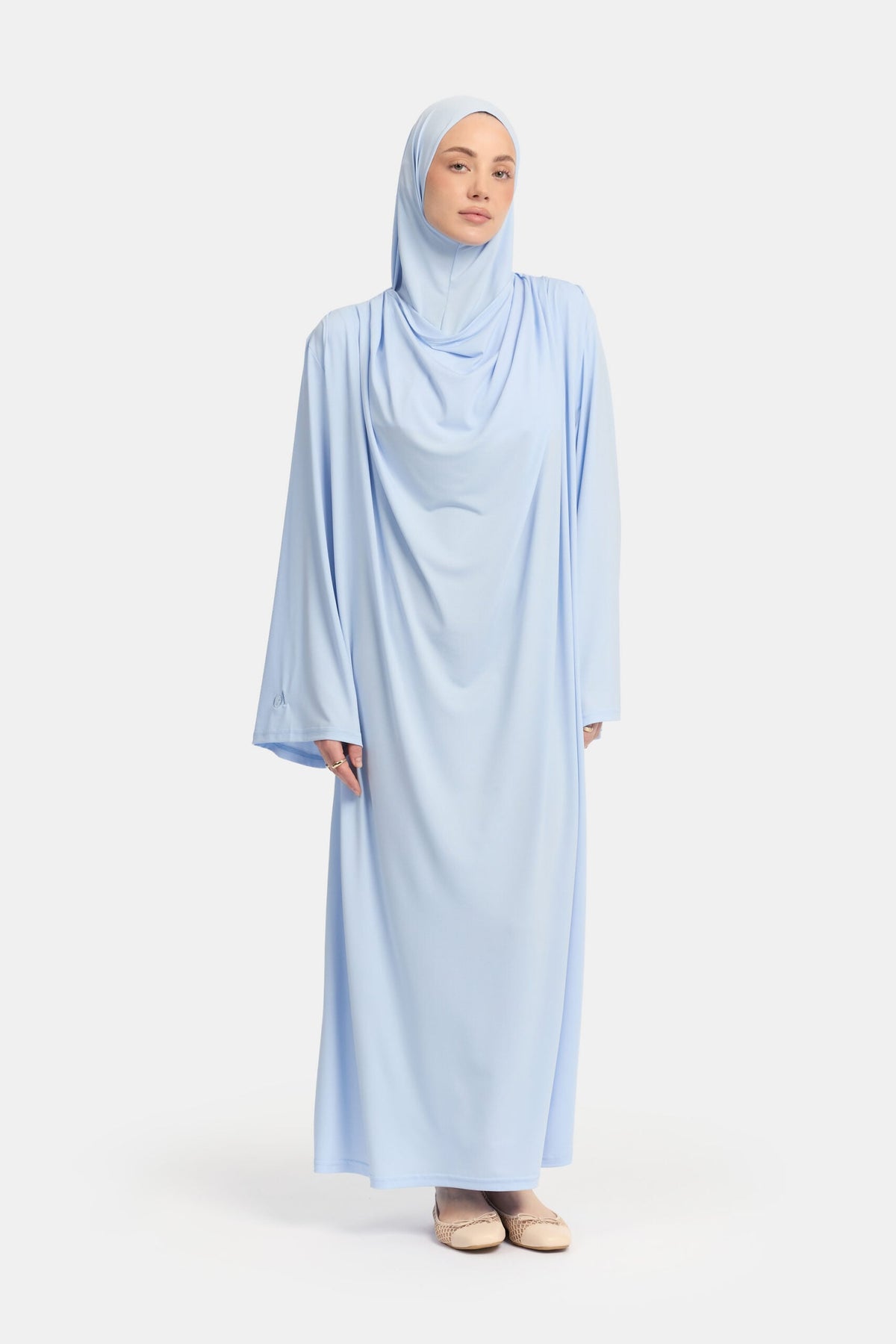 Premium jersey abaya Ice Blue
