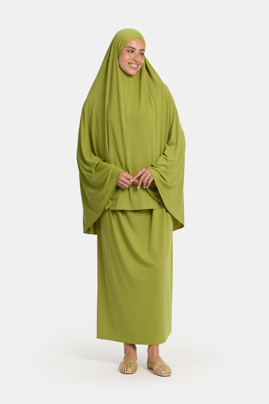 Premium jersey khimar Acacia Green