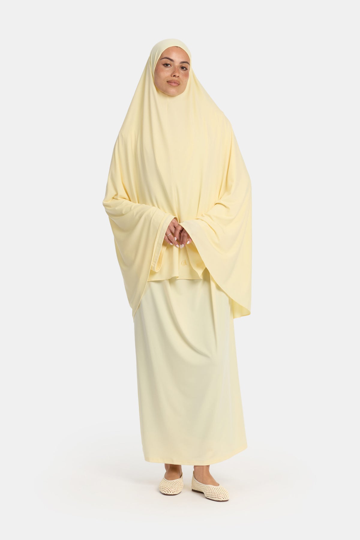 Premium jersey khimar Pastel Yellow