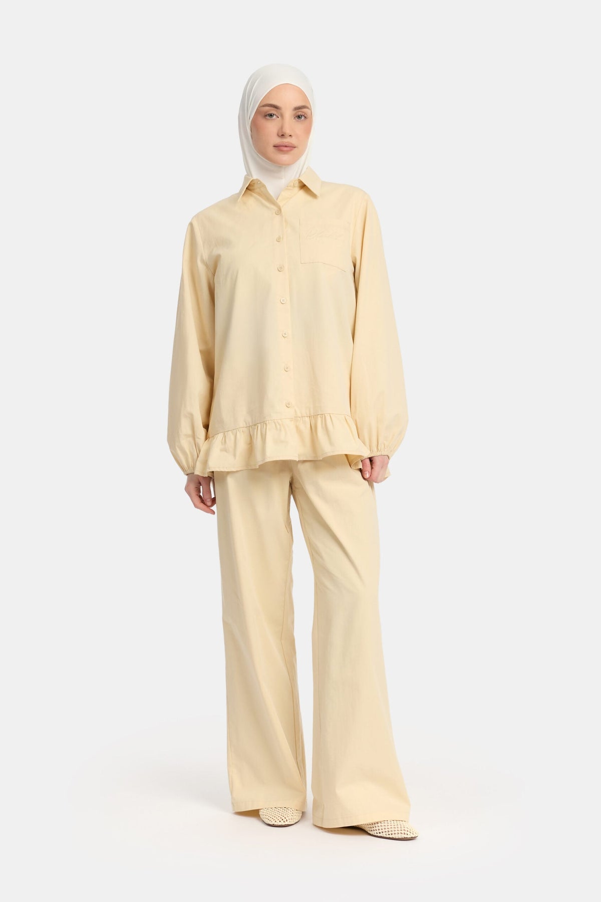 Cotton cloud set Soft nude OAmalak
