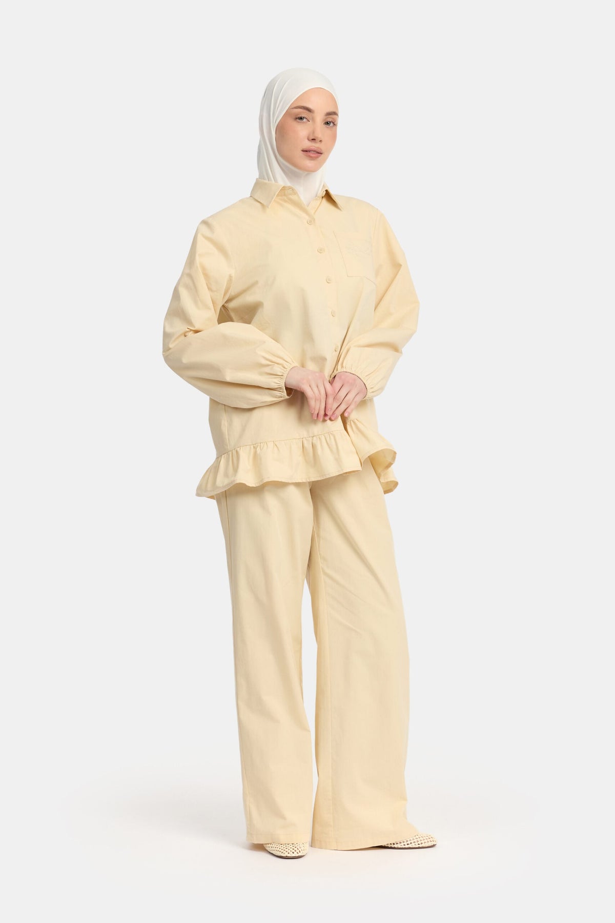 Cotton cloud set Soft nude OAmalak