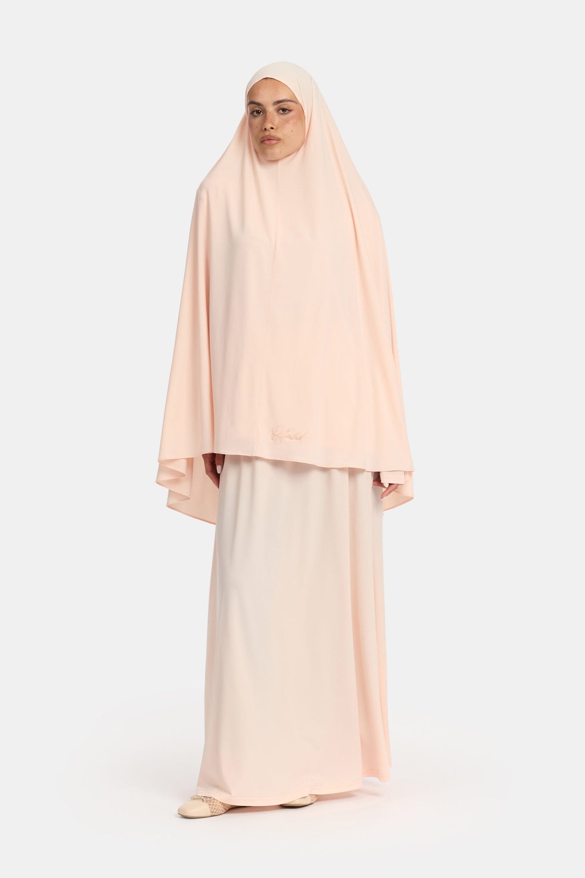 Premium jersey khimar set Coral OAmalak
