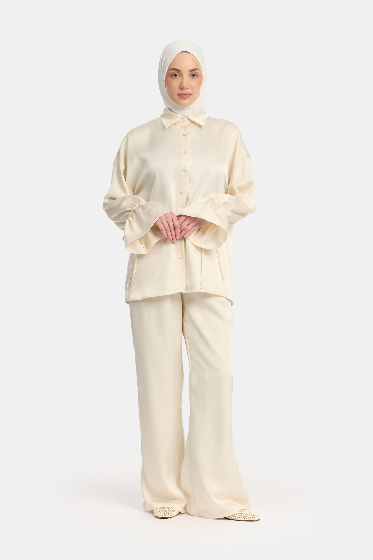 Satin glow set Ivory OAmalak