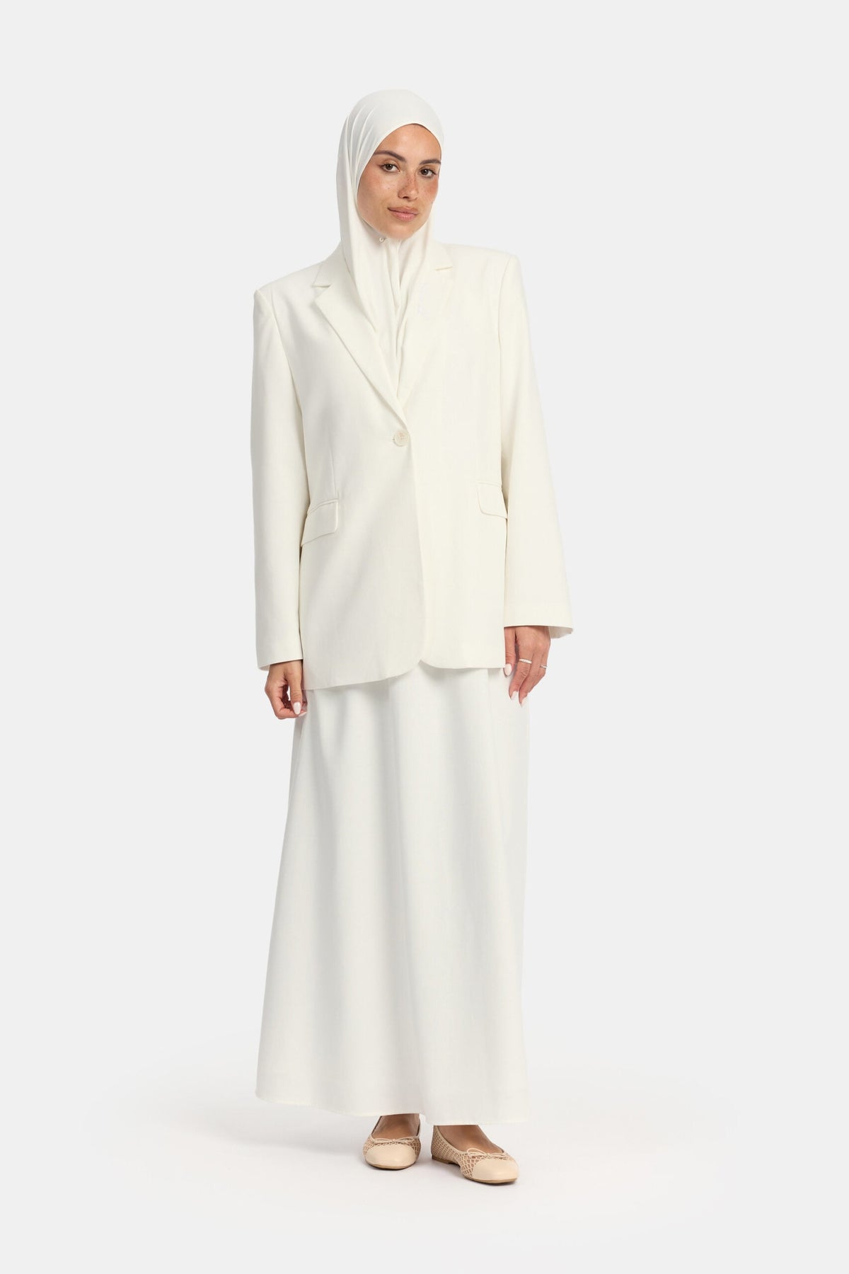 Linen twirl set Cream OAmalak