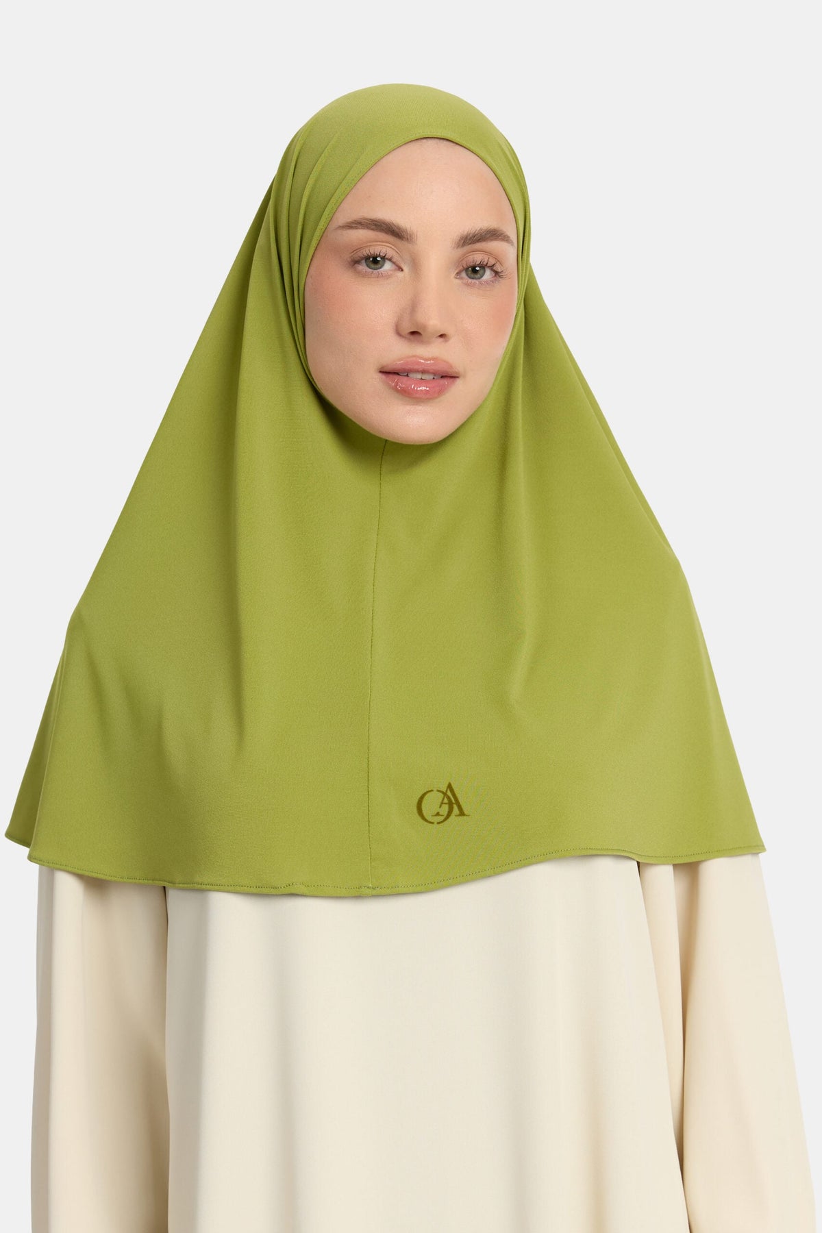 Premium jersey hijab Acacia Green