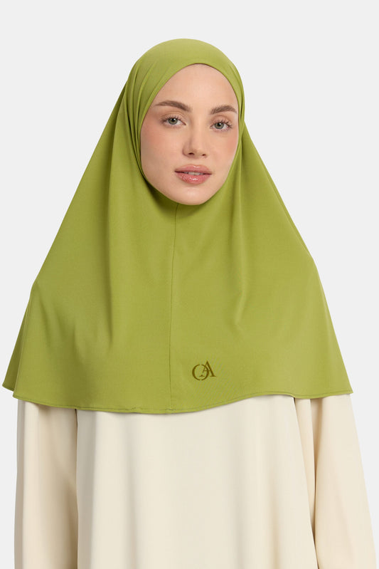 Premium jersey hijab Acacia Green