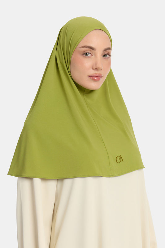 Premium jersey hijab Acacia Green