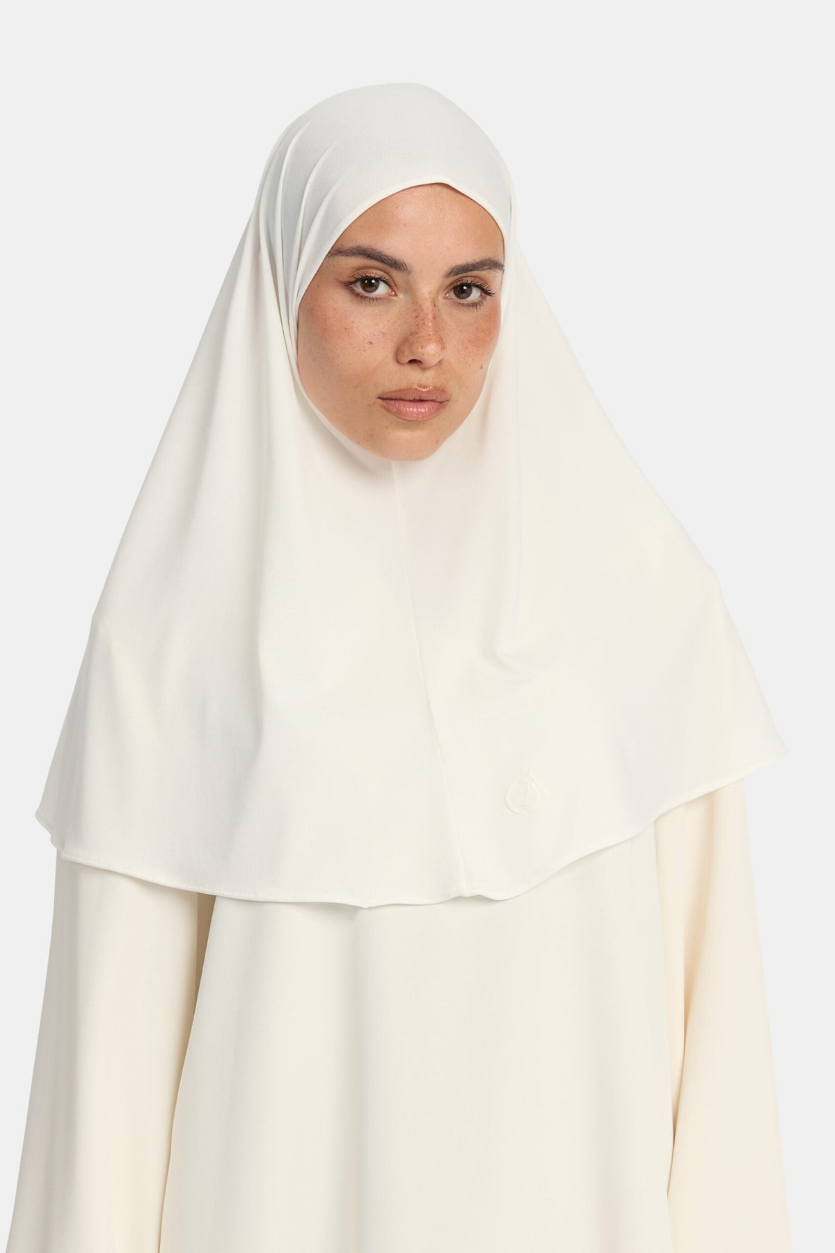 Premium jersey hijab Cloud White