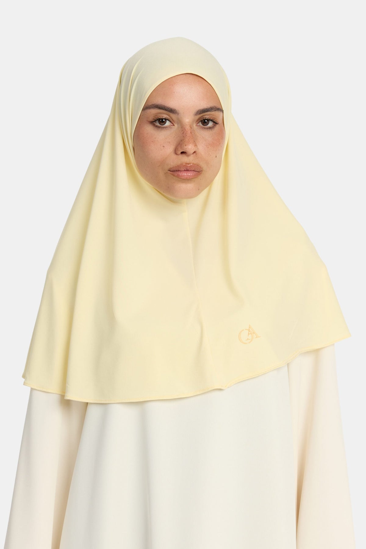 Premium jersey hijab Pastel Yellow