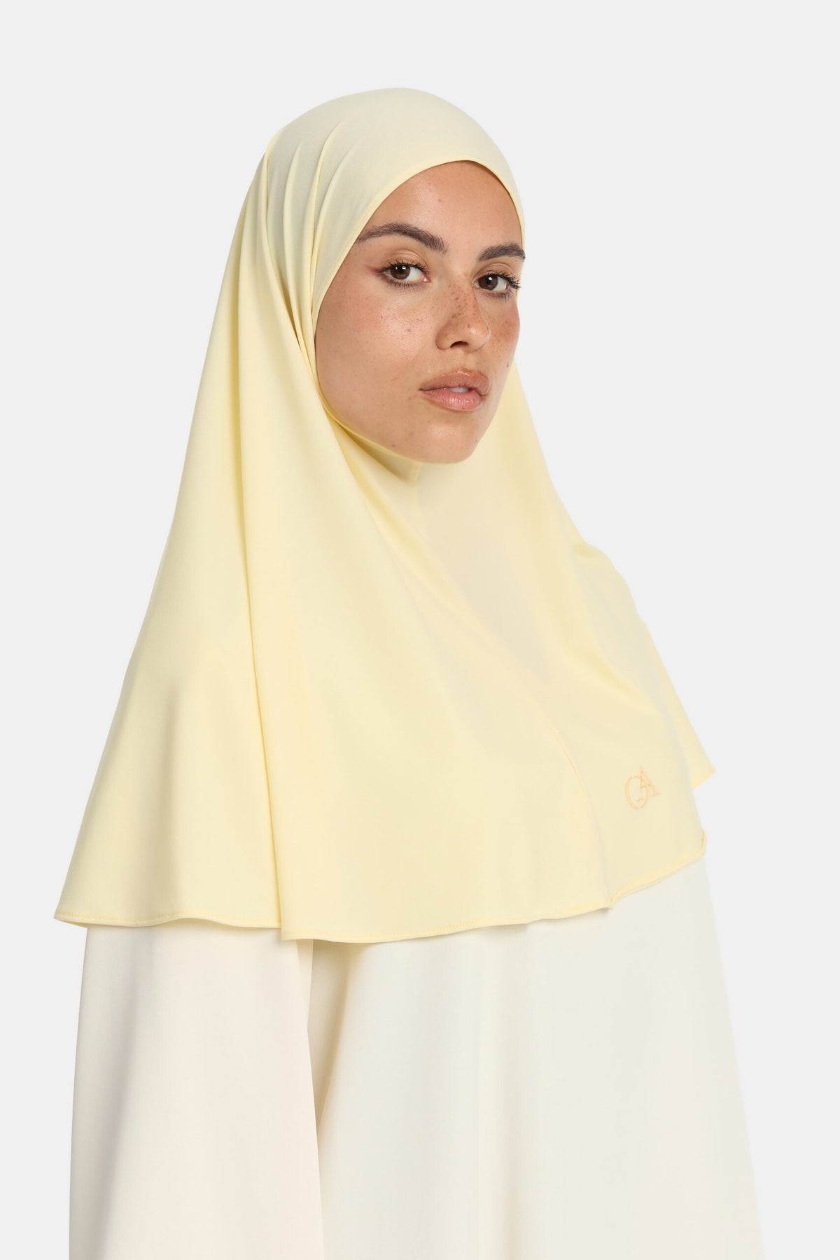 Premium jersey hijab Pastel Yellow
