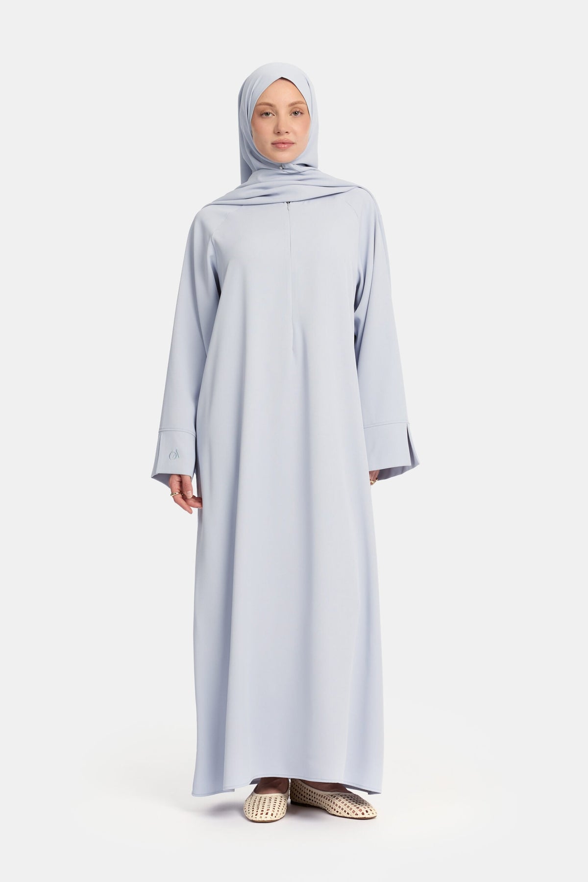Oversized abaya Soft Blue
