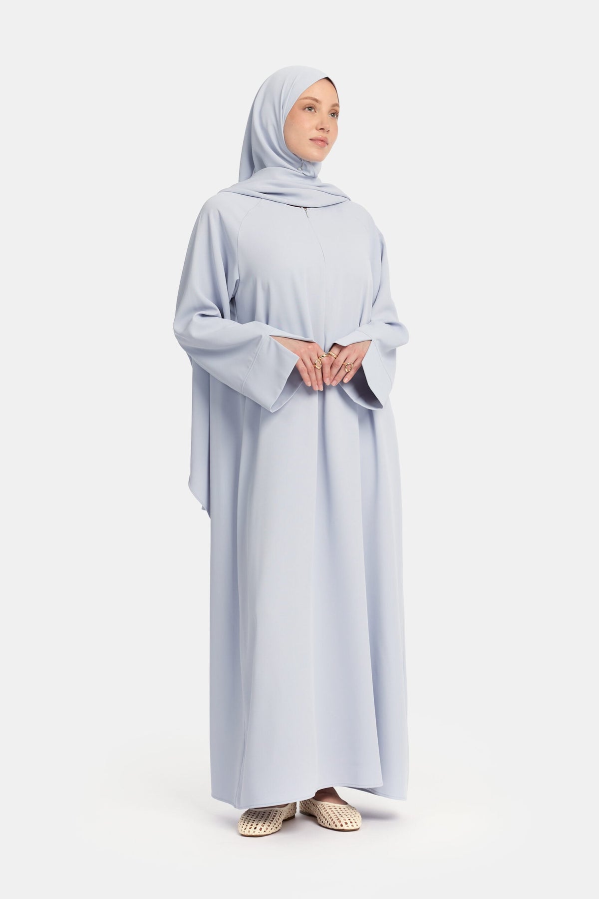 Oversized abaya Soft Blue