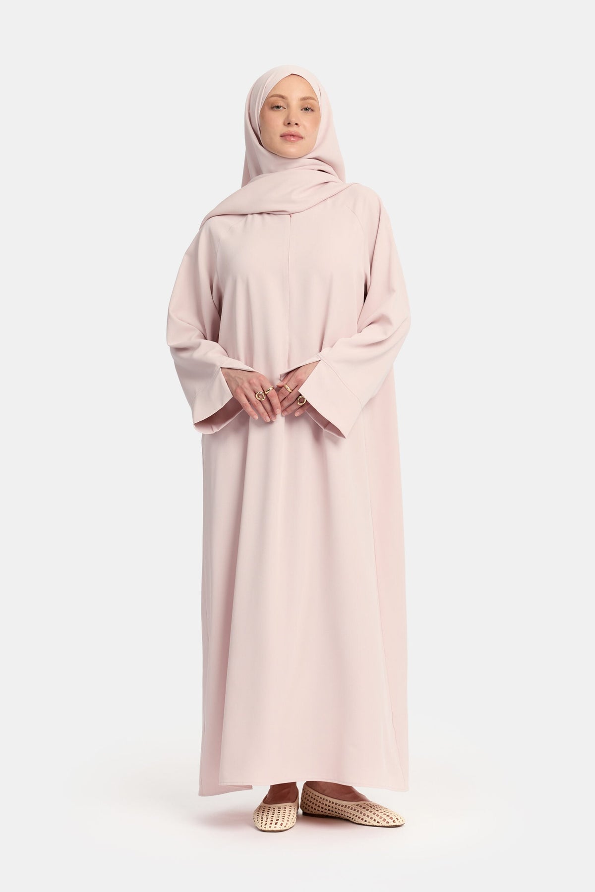 Oversized abaya Lilac Blush