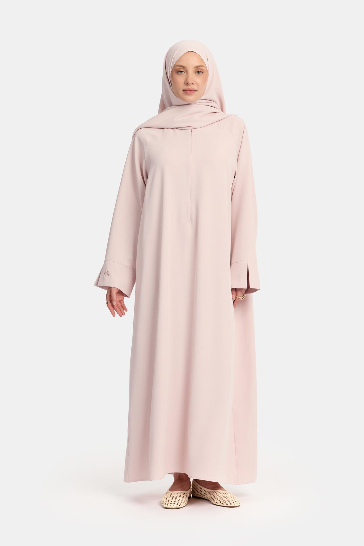 Oversized abaya Lilac Blush