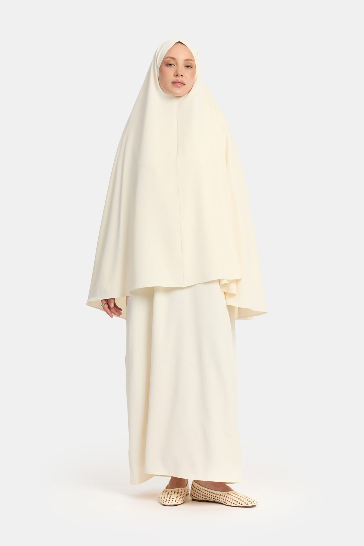 Khimar Cream (oversized)