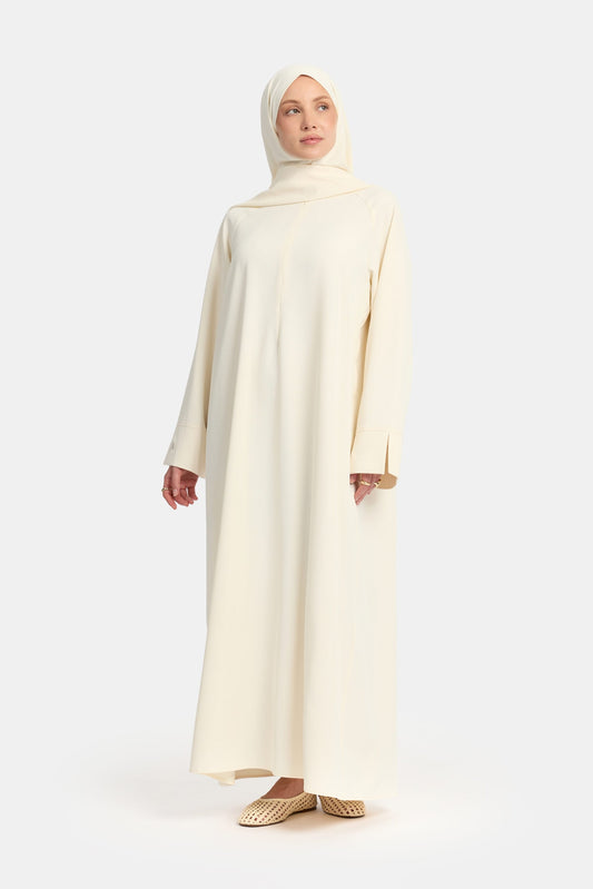Oversized abaya Cream