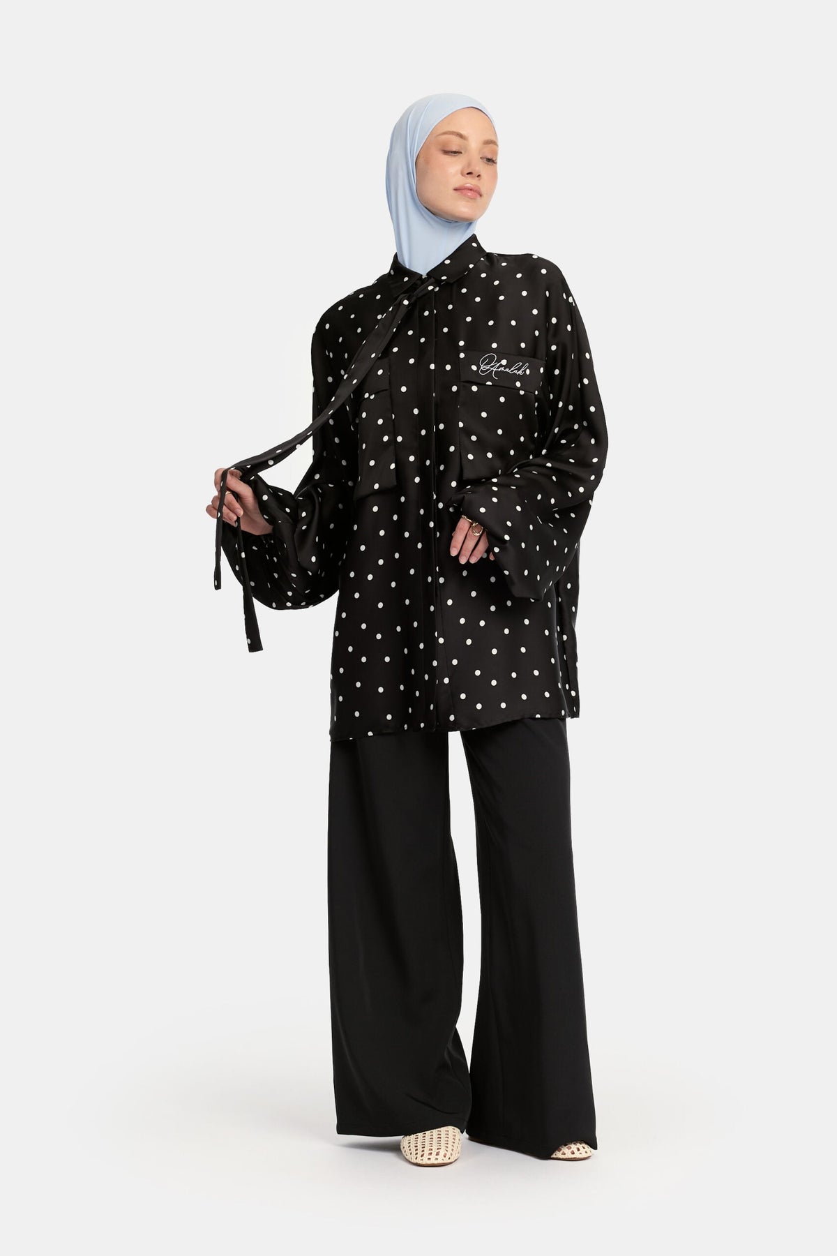 Soft dot Belle Allure twinset Black