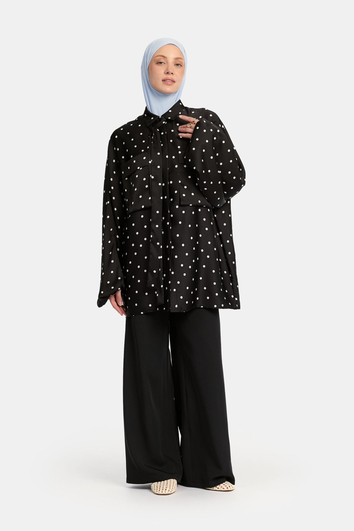 Soft dot Belle Allure twinset Black