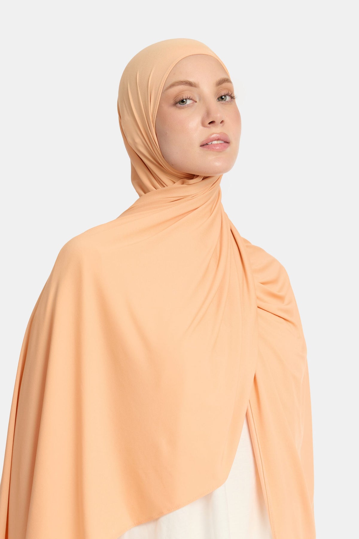 Breathable jersey scarf Powder Orange