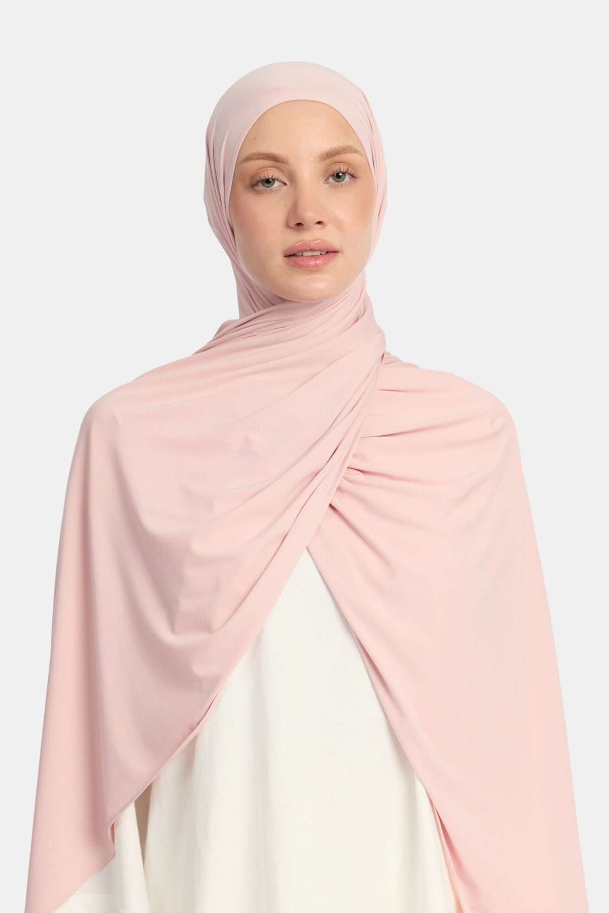 Breathable jersey scarf Powder Rose