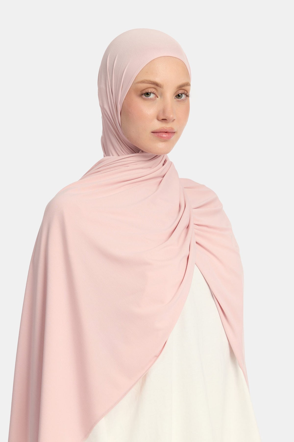 Breathable jersey scarf Powder Rose
