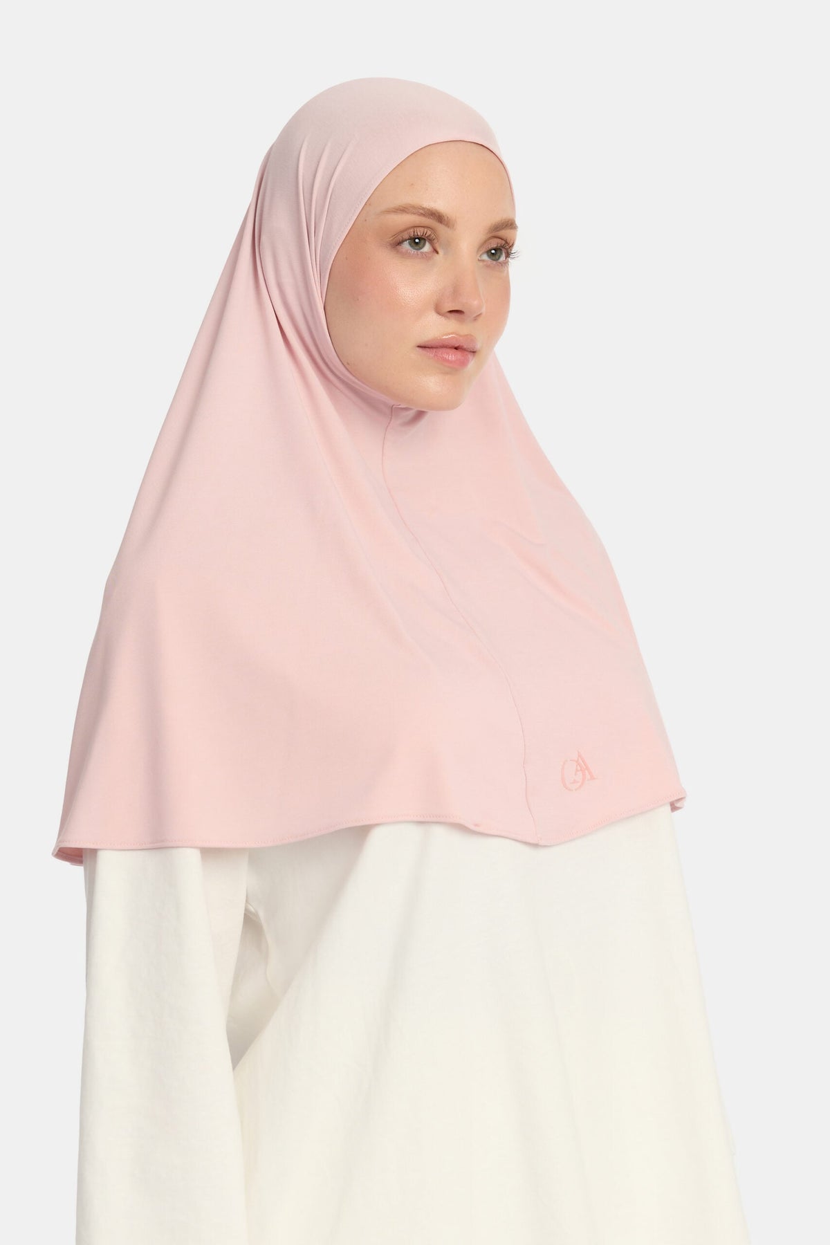 Breathable jersey hijab Powder Rose