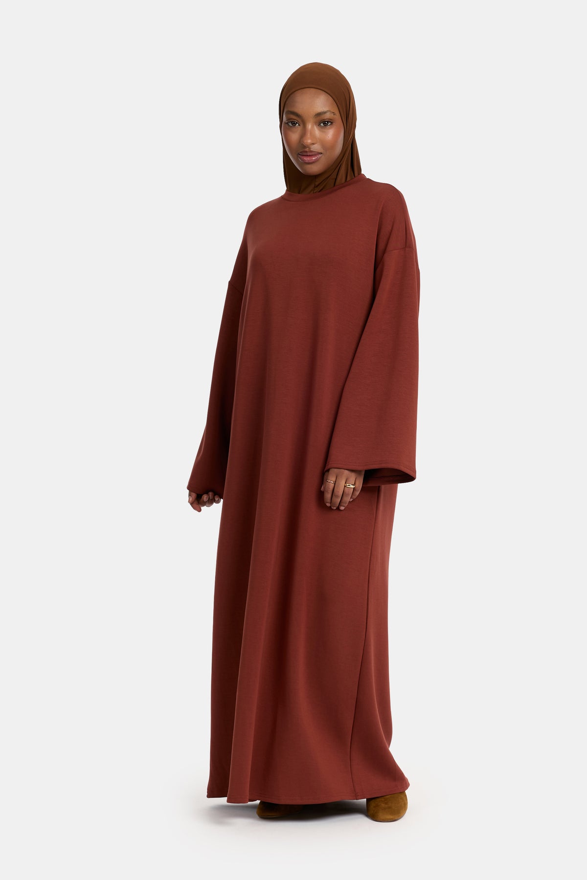 Abaya confortable Warm Mahogany (lyocell)