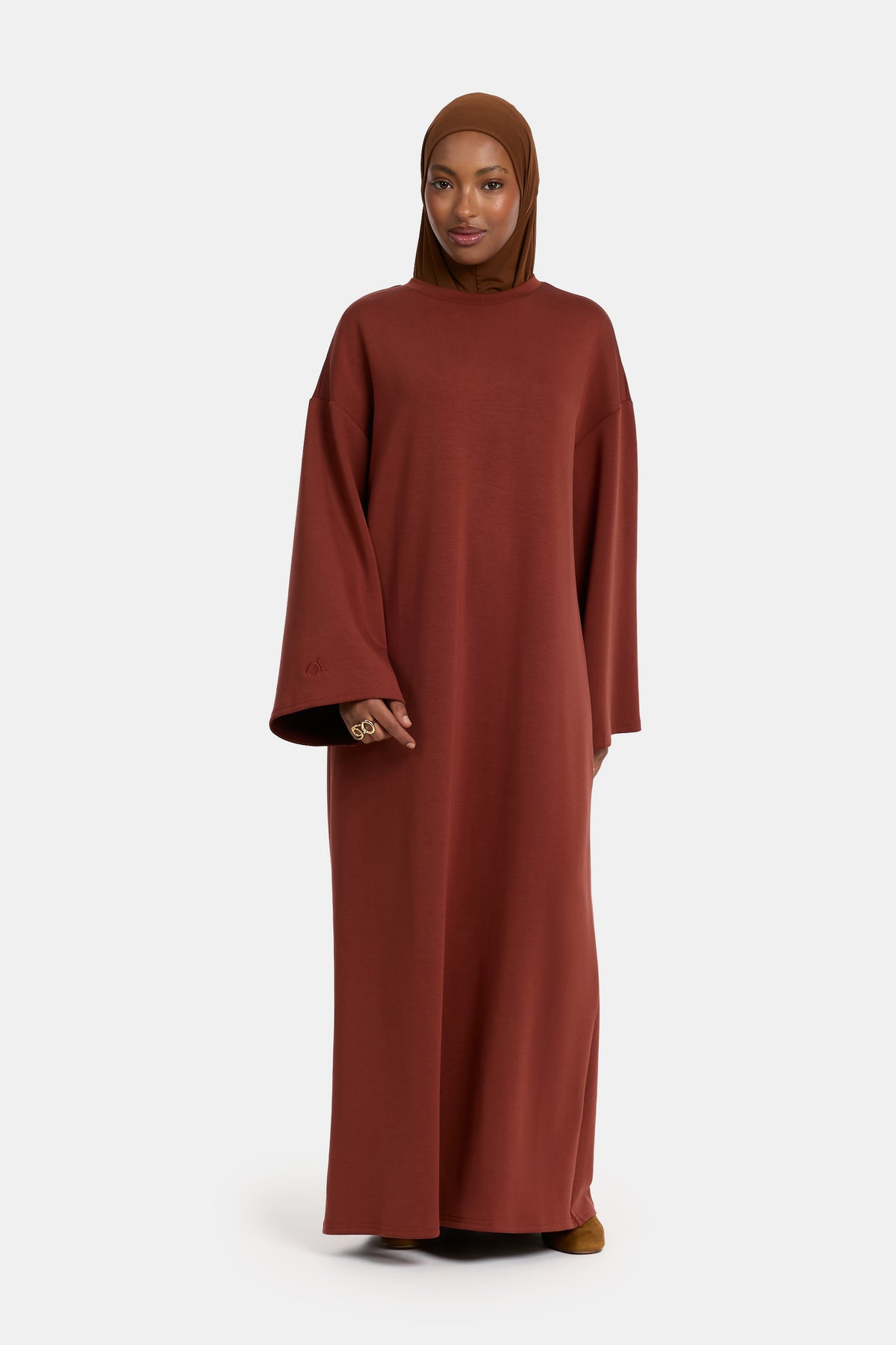 Abaya confortable Warm Mahogany (lyocell)