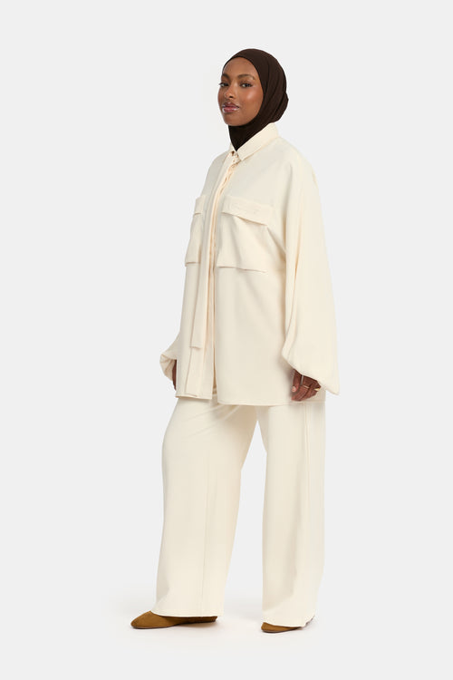 Belle Allure twinset Egret