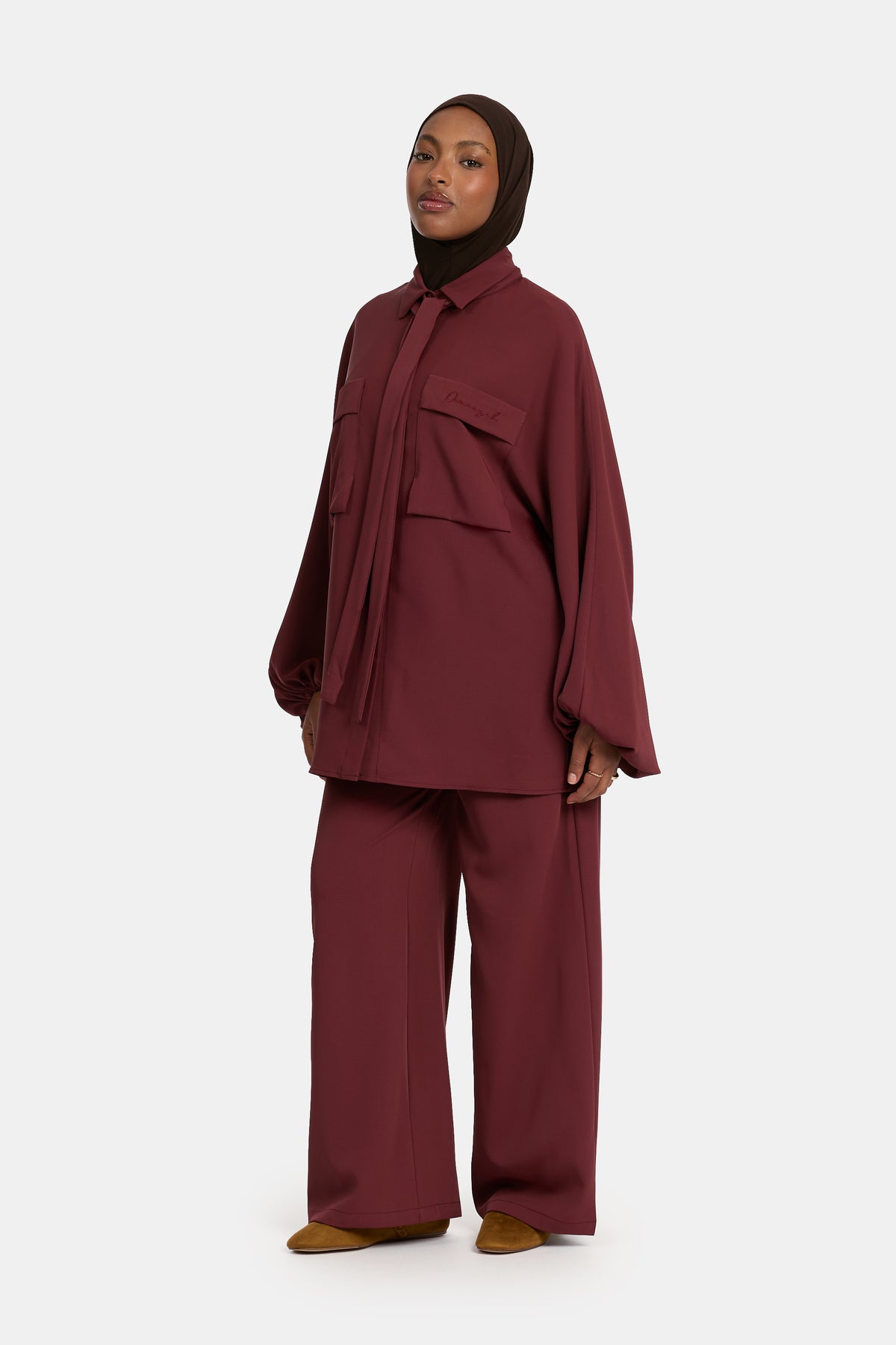 Belle Allure twinset Red Mahogany