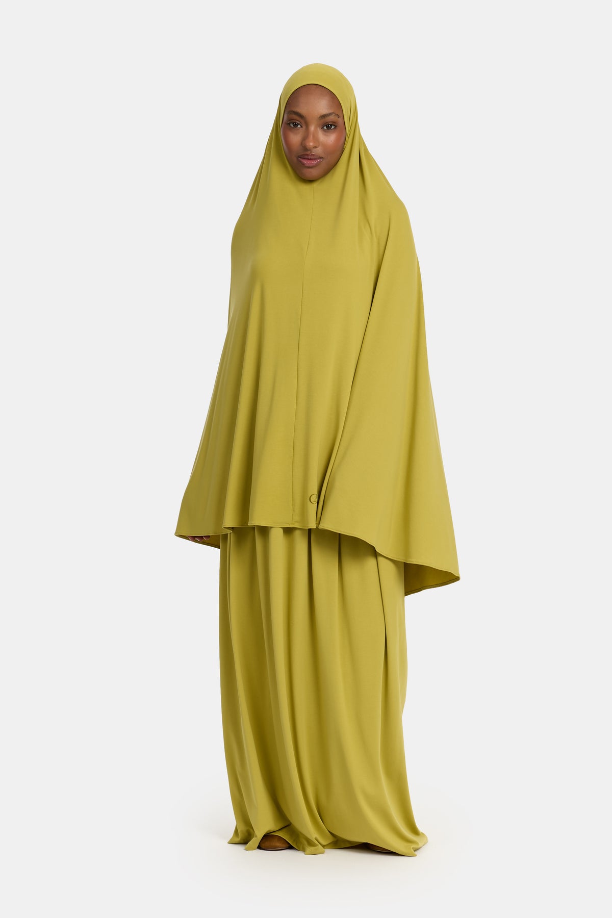 Ensemble khimar et jupe en jersey respirant Vert Envie