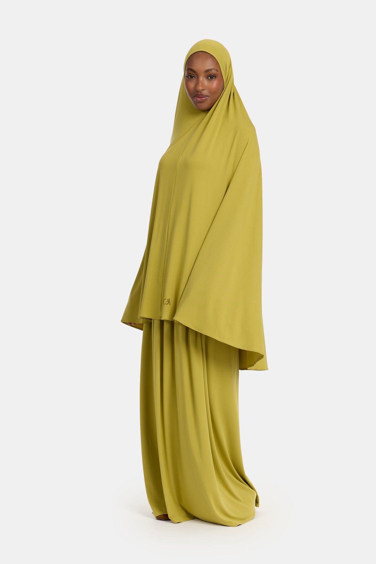 Ensemble khimar et jupe en jersey respirant Vert Envie