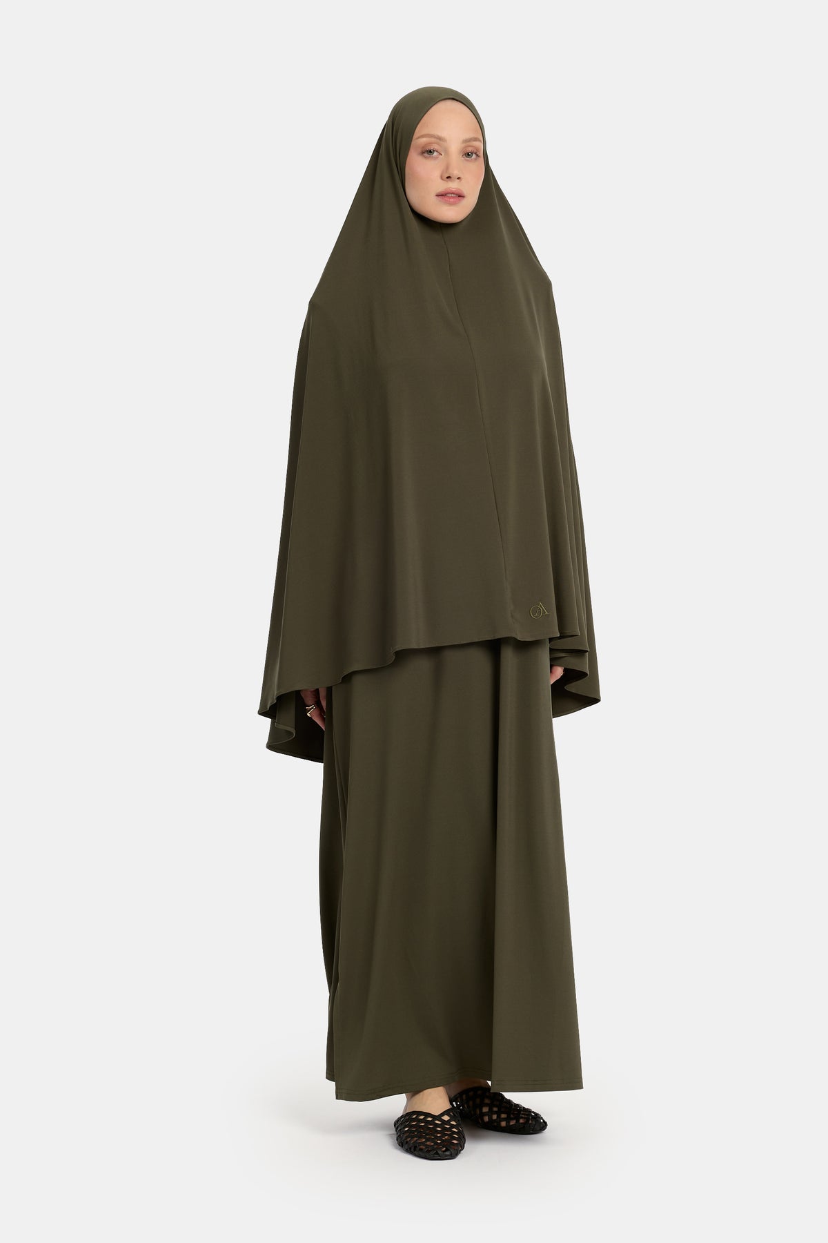 Premium jersey khimar Burnt Olive