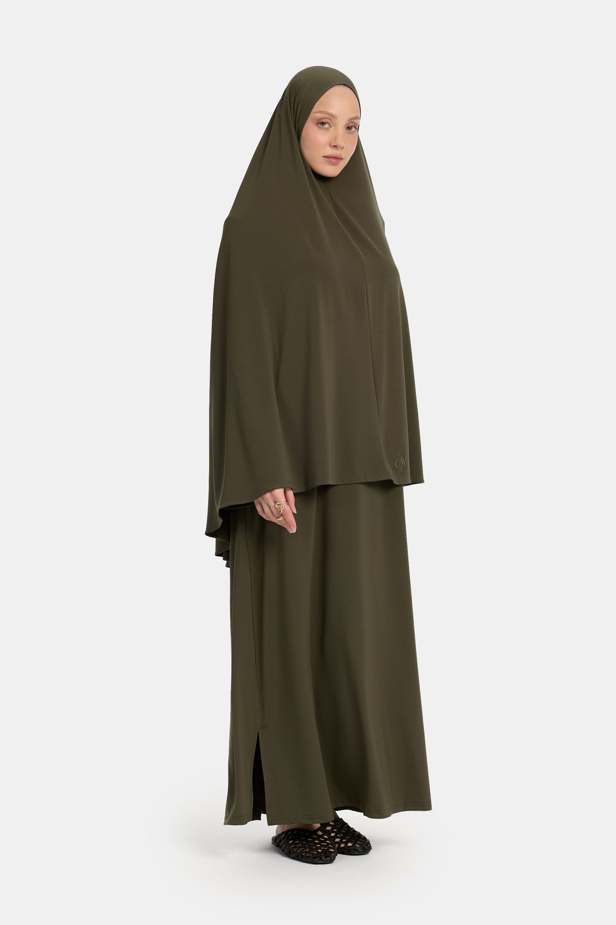 Premium jersey khimar Burnt Olive