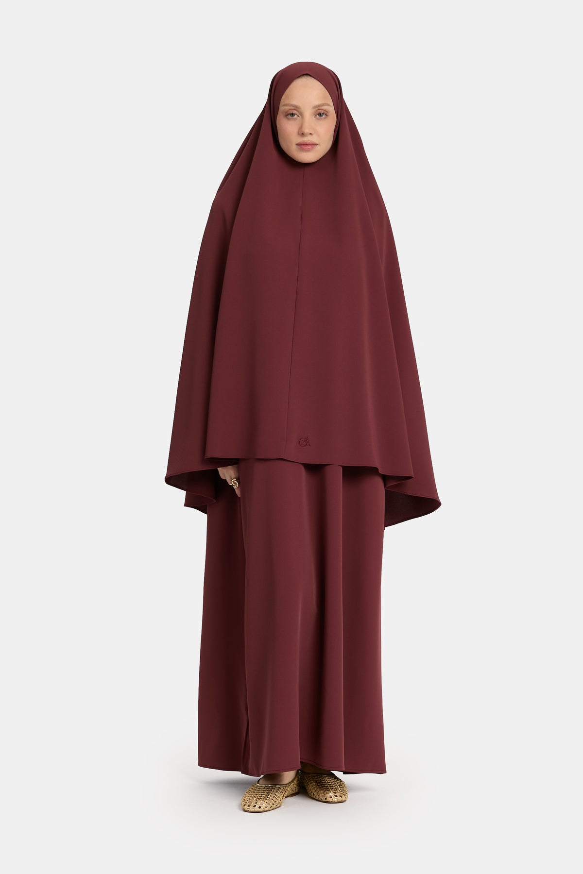 Khimar Acajou Rouge
