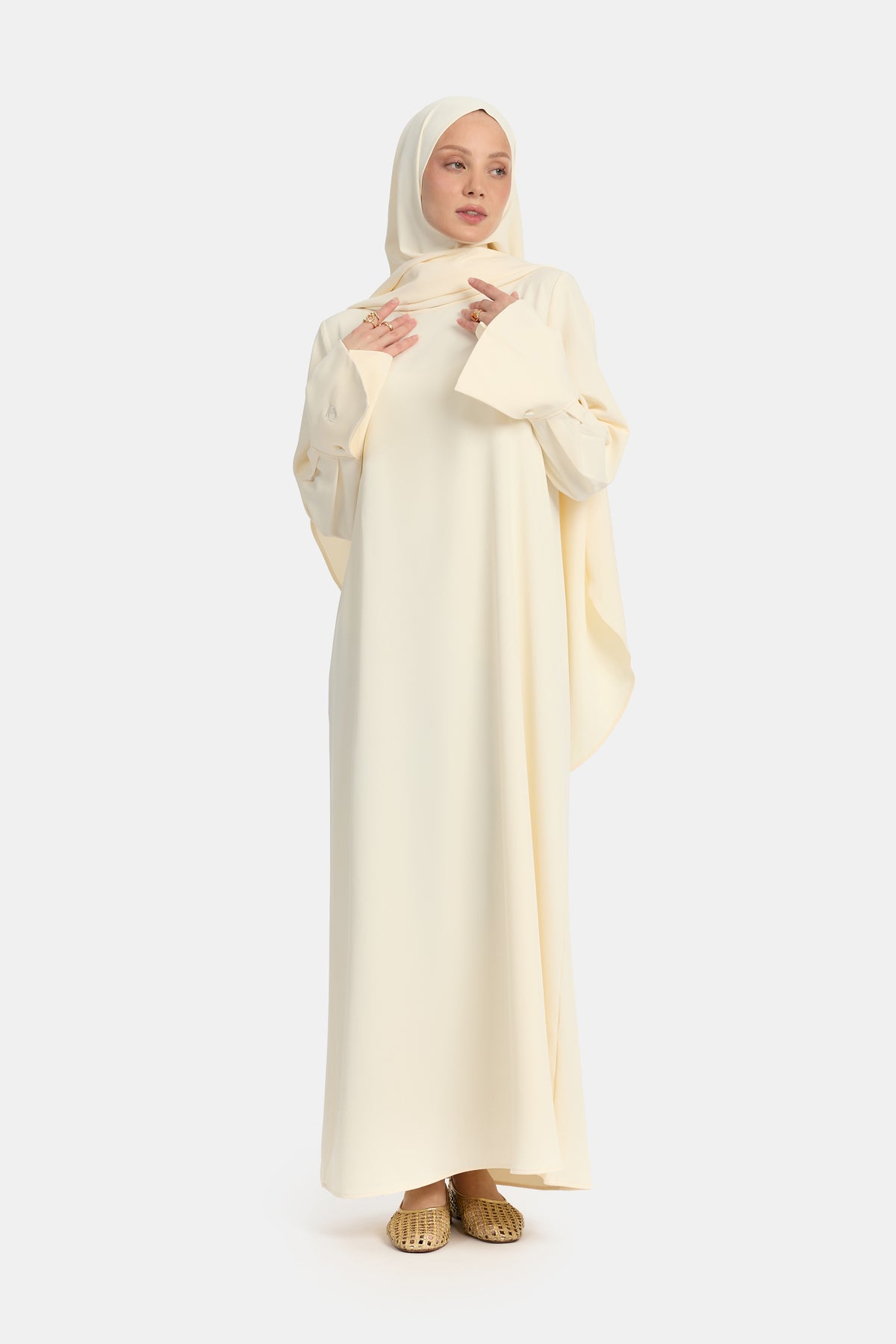 Abaya simplicité Aigrette