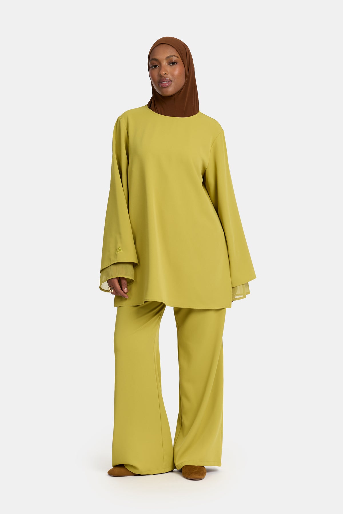 Double sleeve twinset Green Envy