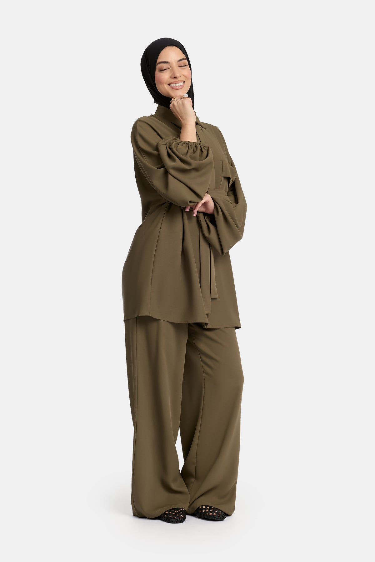 Belle Allure twinset Burnt Olive