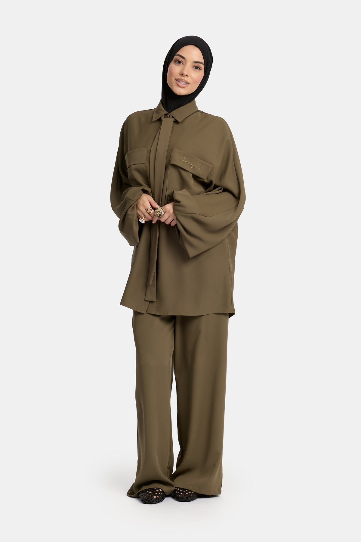 Belle Allure twinset Burnt Olive