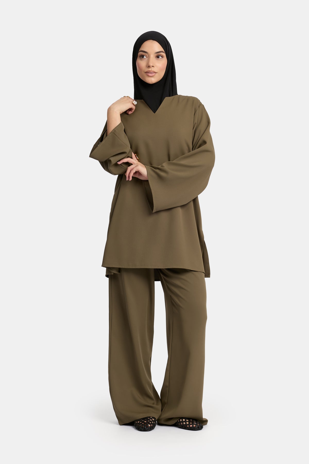 Basic Twinset Burnt Olive