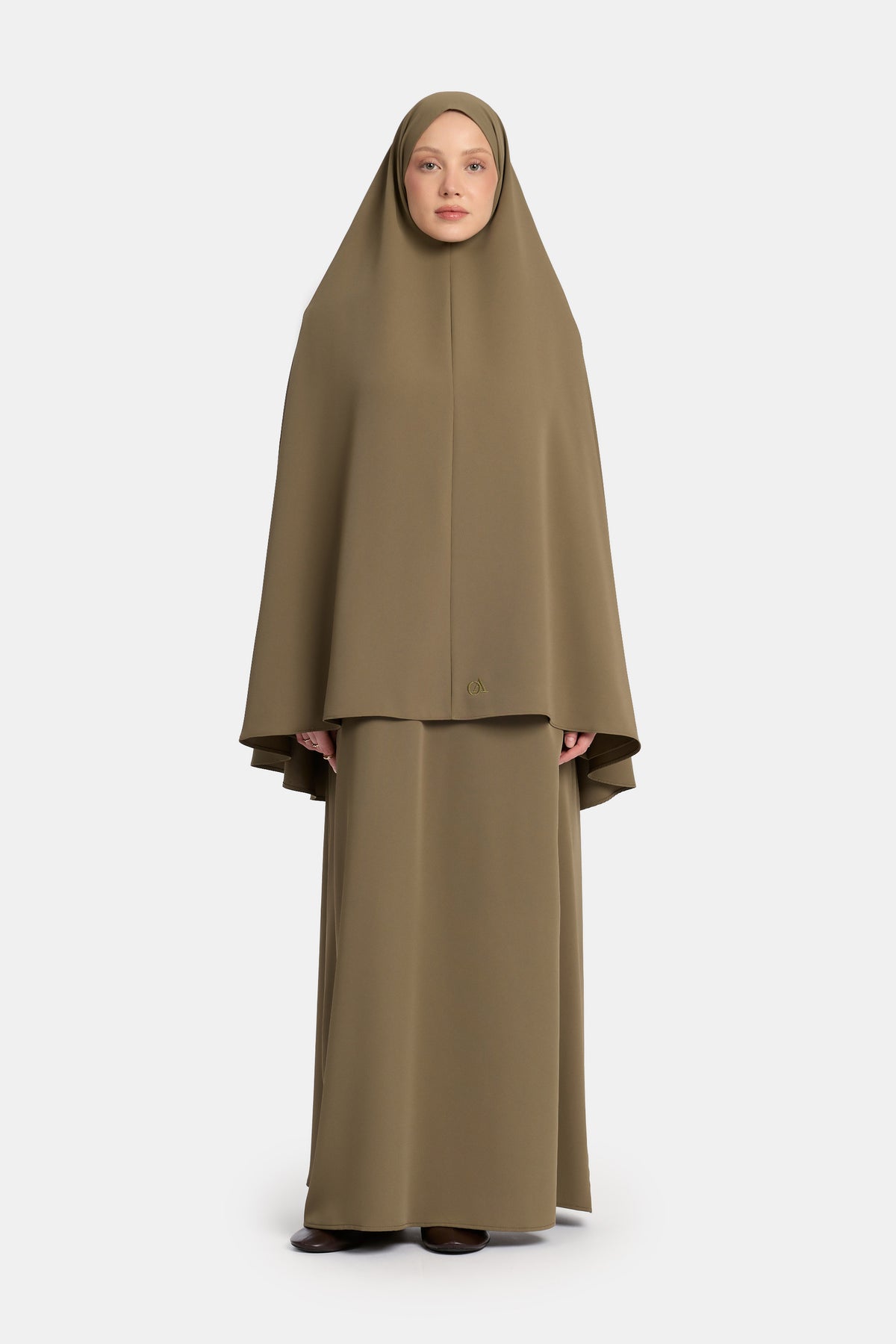 Khimar basique Olive brûlée