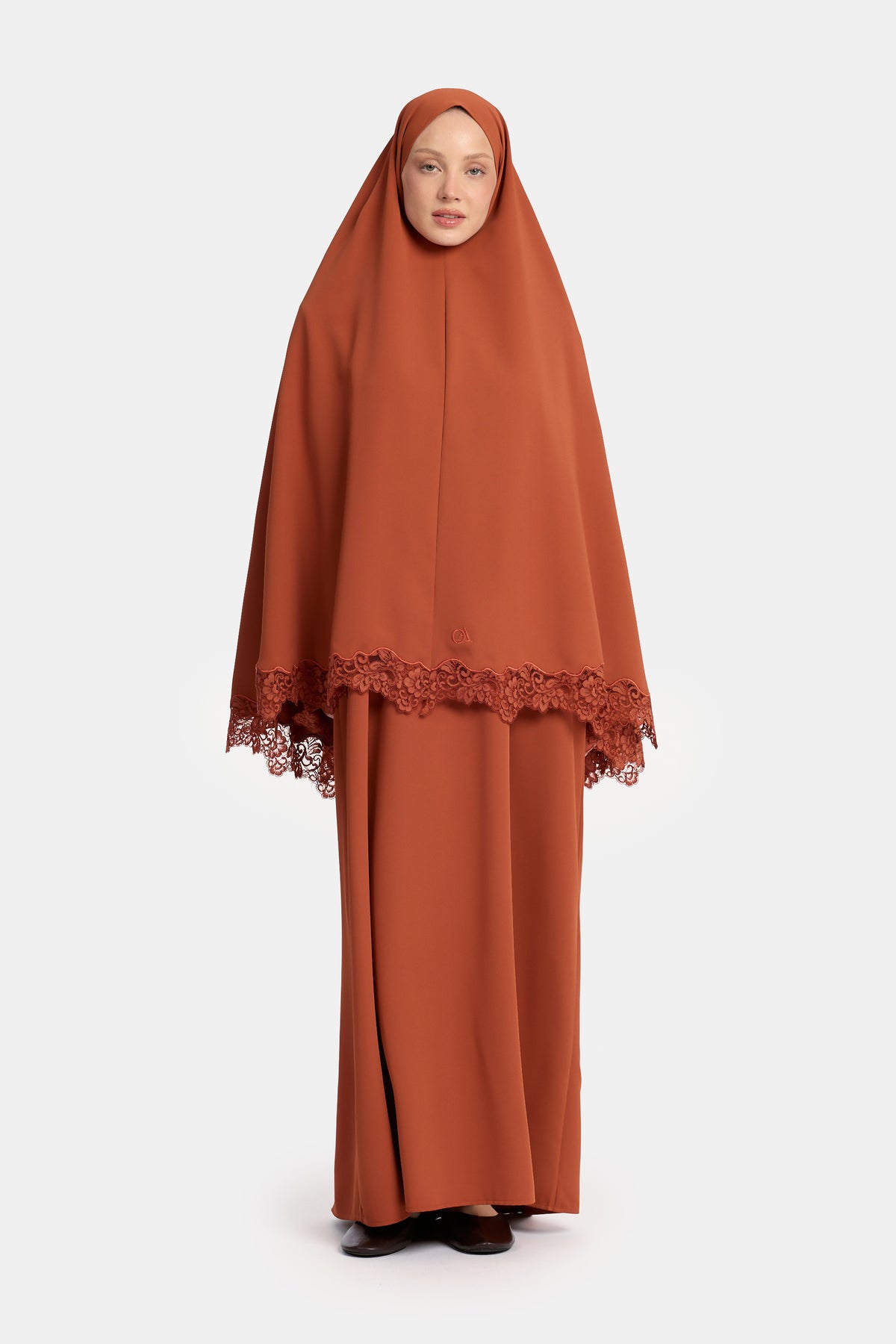 Khimar à bord ondulé en dentelle Arabian Spice