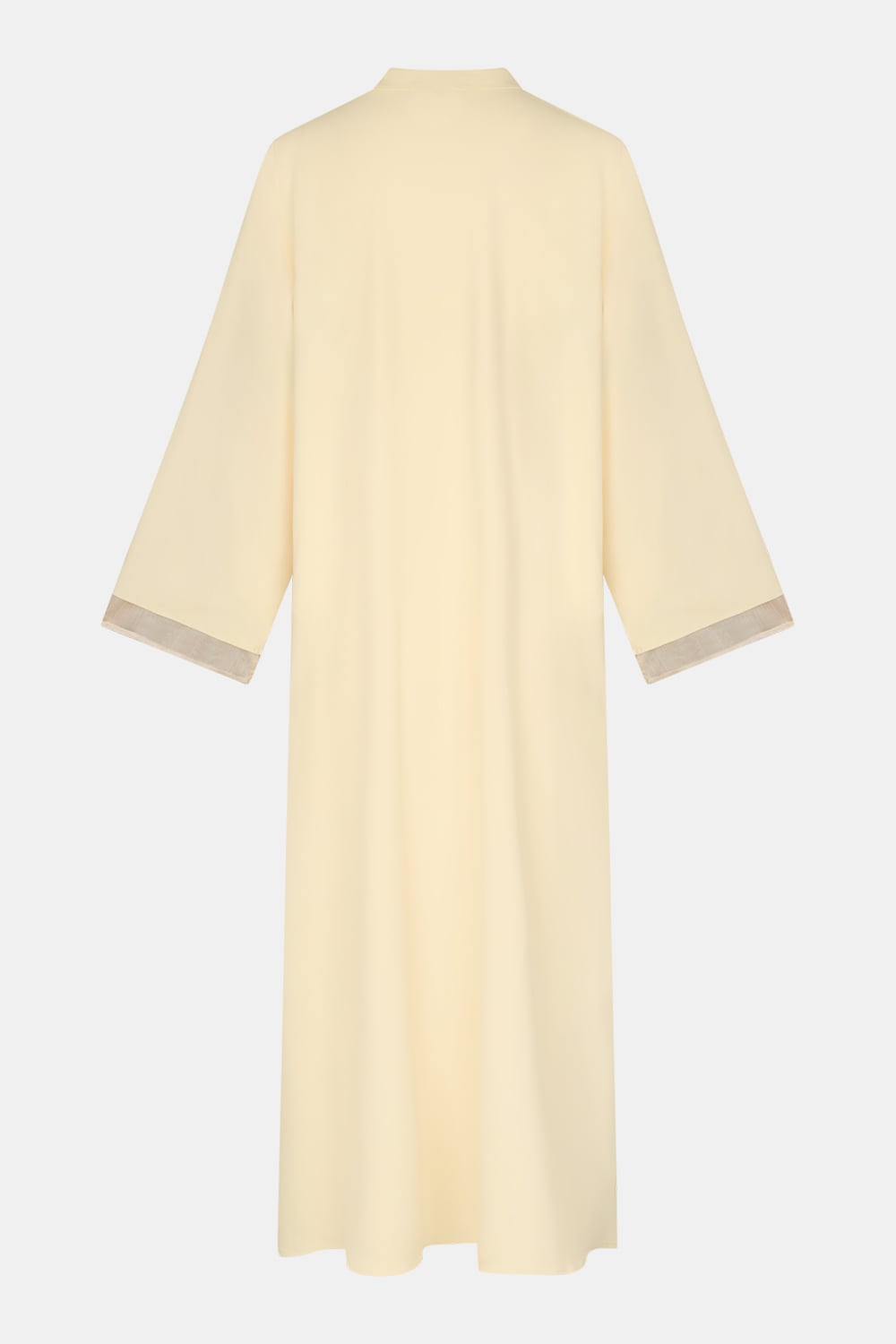 Double sleeve abaya Pastel Yellow